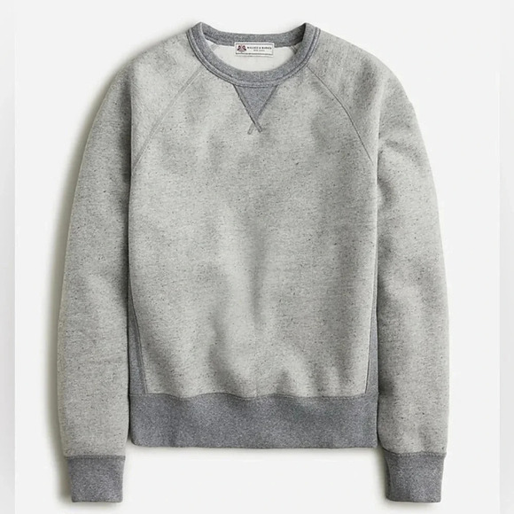 Wallace & Barnes Raglan Sleeve Sweatshirt Men’s Small J. Crew Pullover Crewneck - Picture 1 of 8